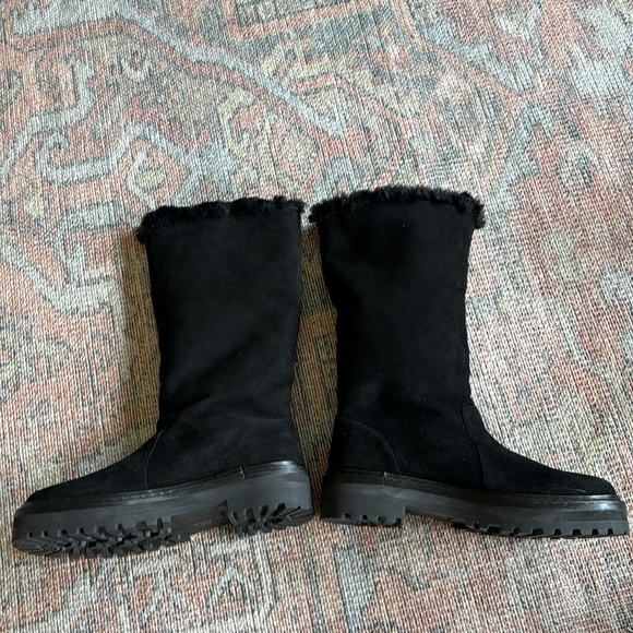 Black Suede Studio Dixie Boots - Picture 7 of 9